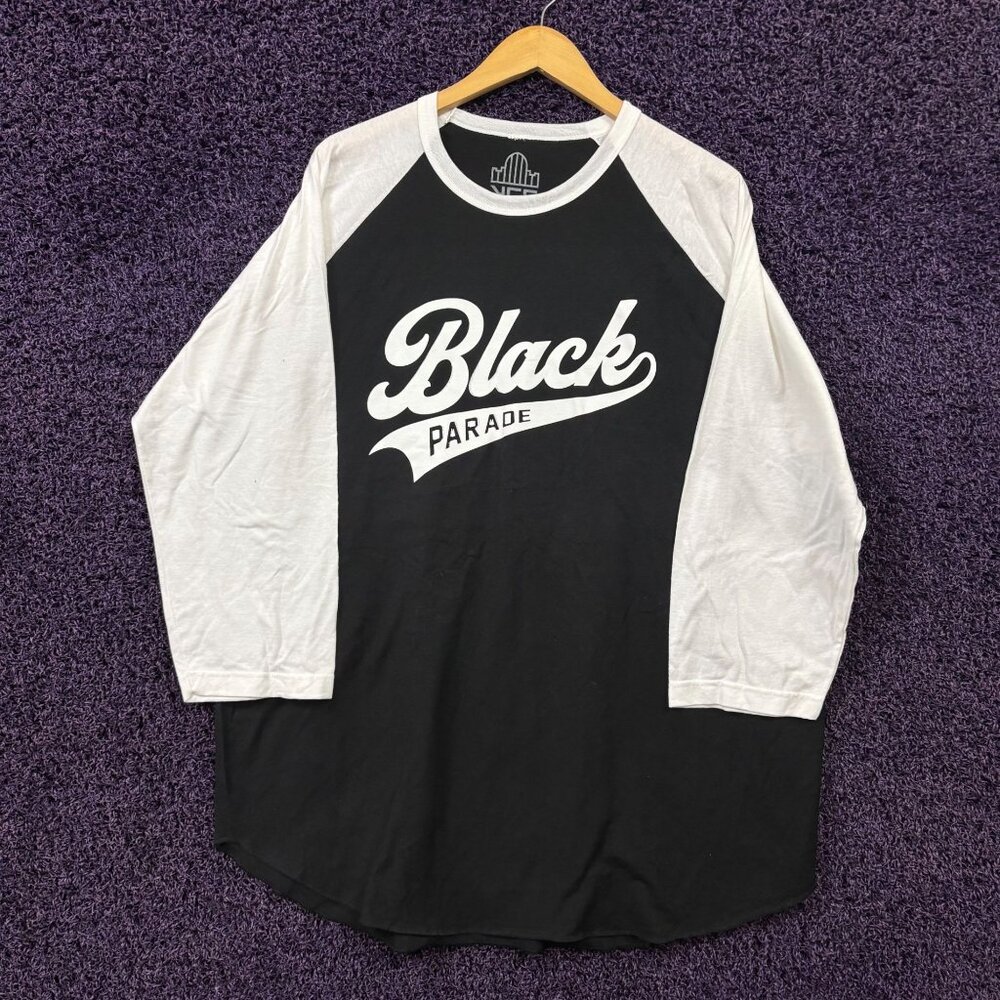 Black Parade My Chem 06 Long Live Tour Baseball T-Shirt 2XL